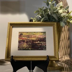 Monet Print Vintage Gold Frame